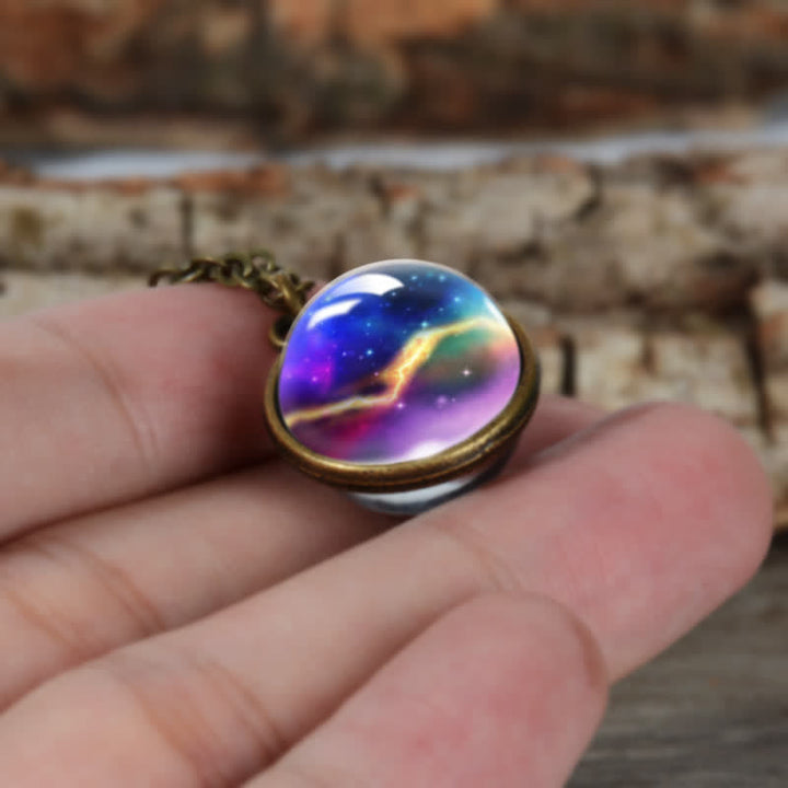 Olivenorma Solar System Universe Star Necklace - Lightning - image 5