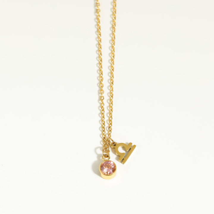 Olivenorma Zodiac Rune Birthstone Stainless Steel Necklace - image 30