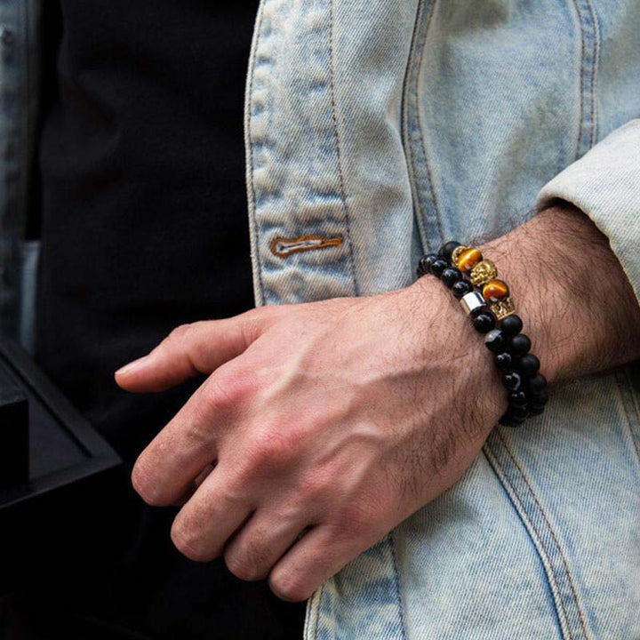 Olivenorma Natural Crystal Stone Lion Symbol Bracelet - image 3