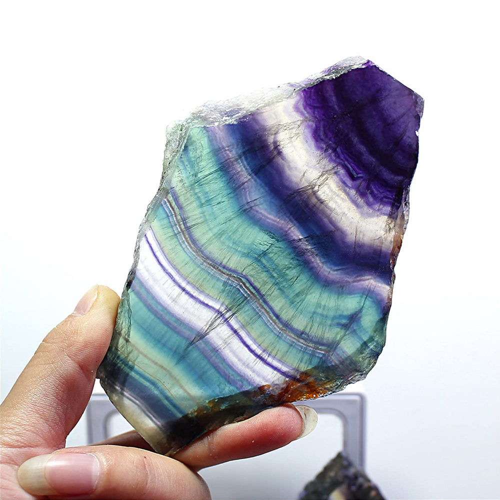 Olivenorma Natural Rough Rainbow Fluorite Gemstone Decoration - image 1