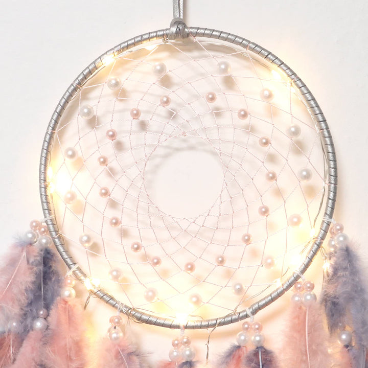 Olivenorma LED Light Up Handmade Feather Dream Catcher - image 5