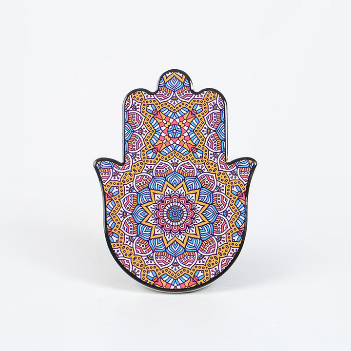 Olivenorma Hamsa Evil Eye Jewelry Tray Plate Coaster - Hamsa#4 - image 4