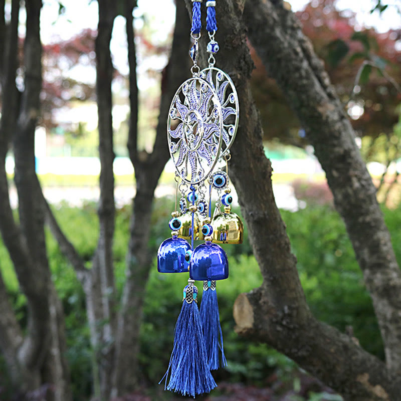 Olivenorma Retro Sun Evil Eye Protection Wind Chime - image 1