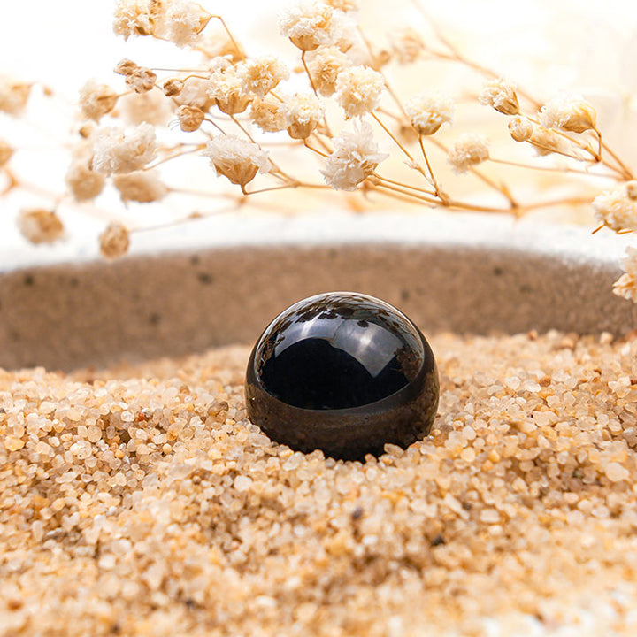 Olivenorma Obsidian Protection Crystal Sphere - Obsidian - image 0