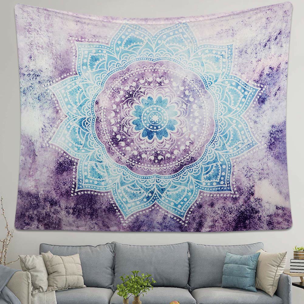 Olivenorma Mandala Purple Blue Wall Hanging Decor Tapestry - image 4