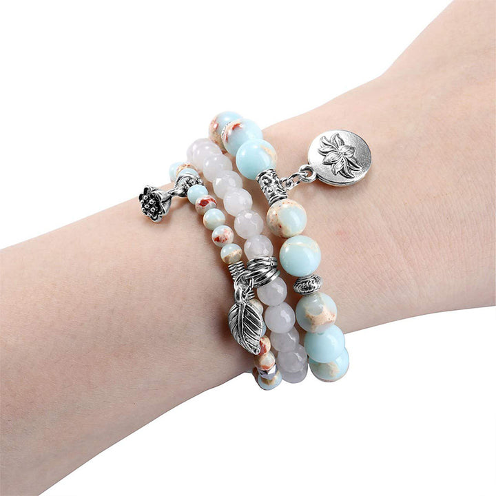 Lotus Emperor Stone 3 - Piece Bracelet - image 1