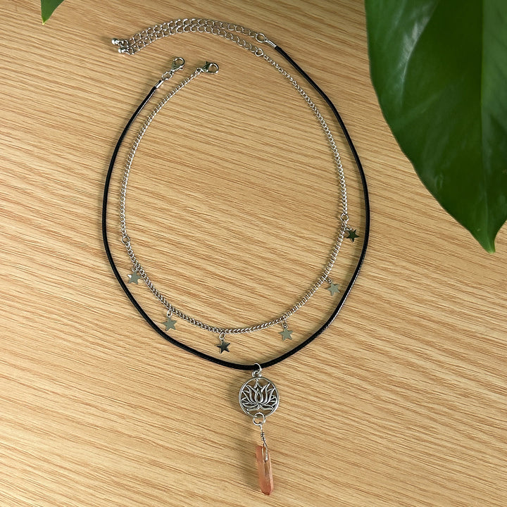 Olivenorma Natural Stone Tree of Life Evil Eye Pendant Necklace Set - image 28