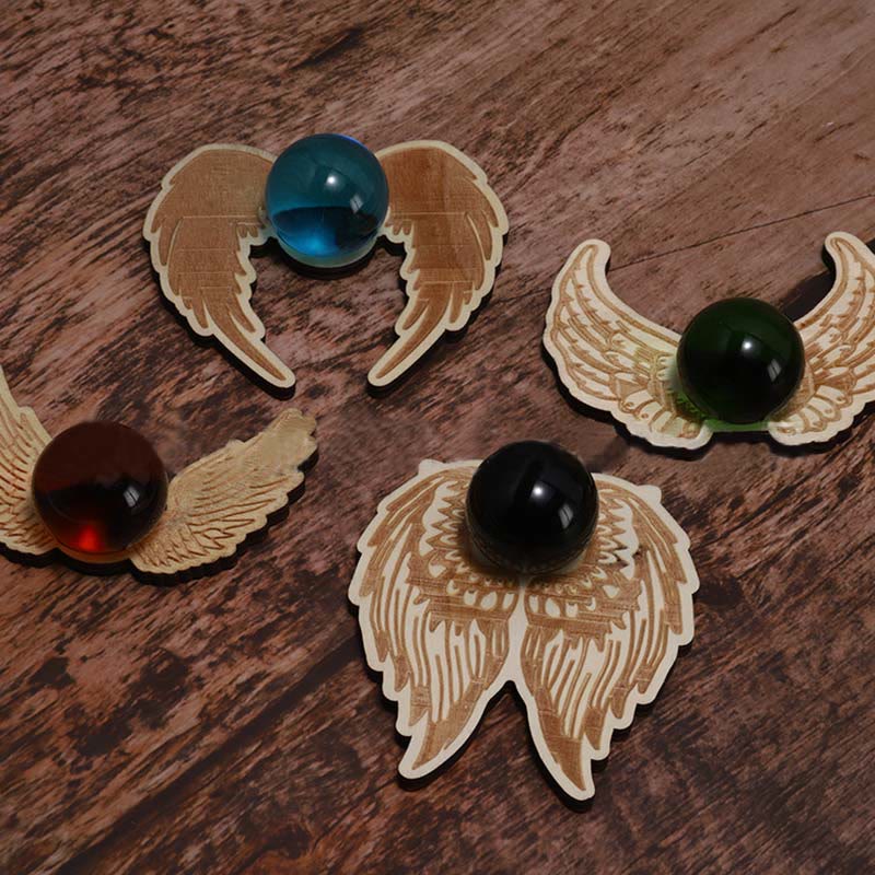 Olivenorma Hamsa Wing Gemstone Display Crystal Ball Stand Decoration - Wings Set - image 1