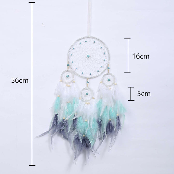 Olivenorma Indian Style Three Ring Feather Dream Catcher - image 15