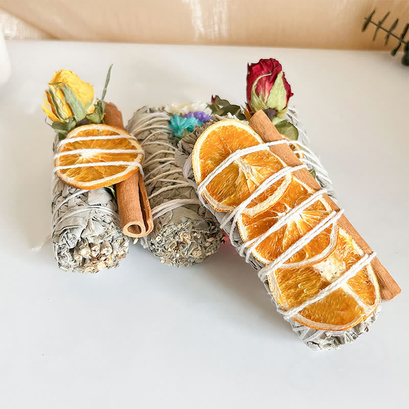 Olivenorma Cinnamon Orange Crystal Cleansing Meditation White Sage - image 2