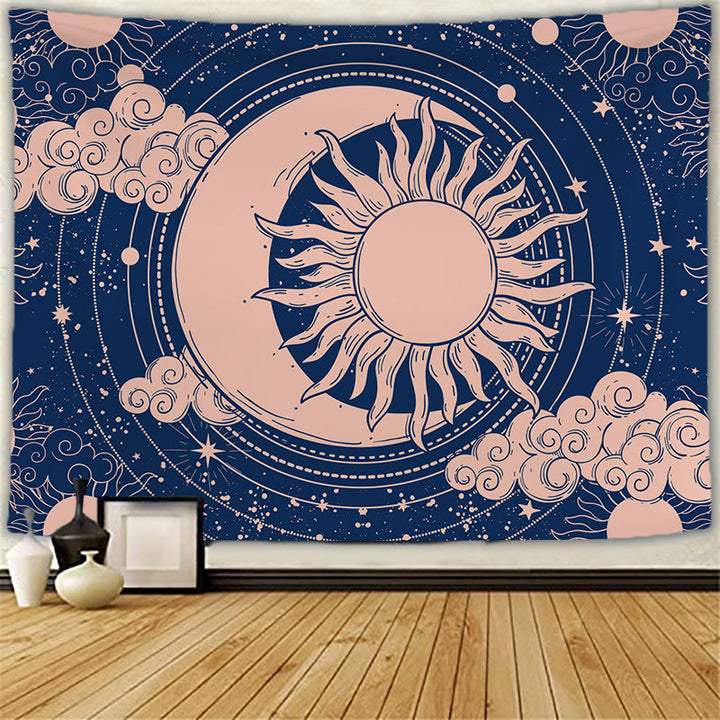 Olivenorma Sun Moon Tattoo Cat Meditation Wall Hanging Tapestry - Sun & Moon - Brushed fabric - 78.74"*59.05"(200*150cm) - image 7