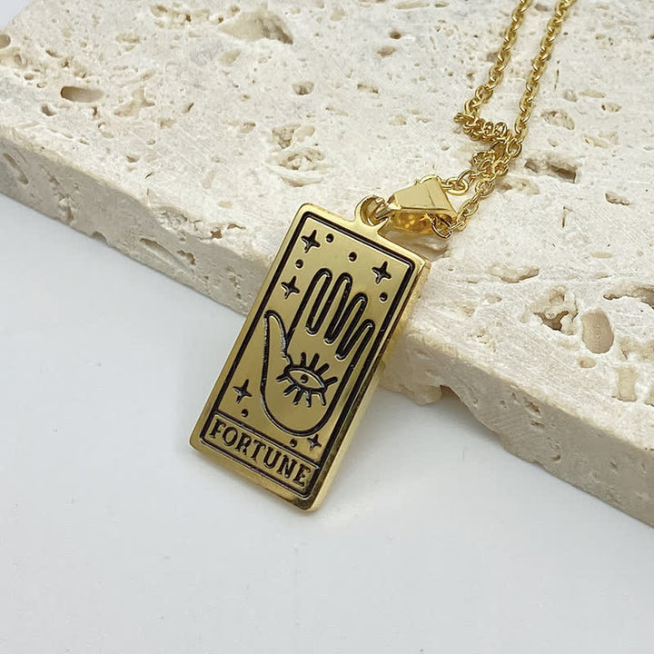 Olivenorma Vintage Tarot Card Fortune Necklace - Fortune - Gold - image 18