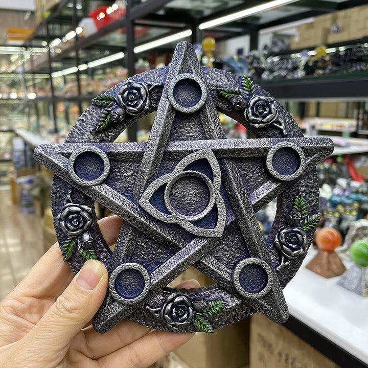Olivenorma Five Pointed Star Chassis Crystal Ball Stand Decoration - image 4