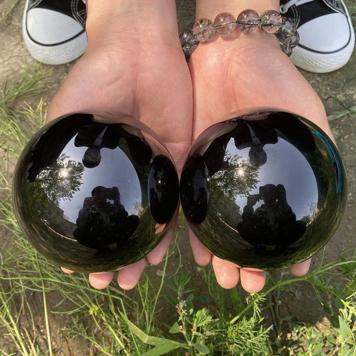 Olivenorma Obsidian Crystal Sphere Decoration - image 6