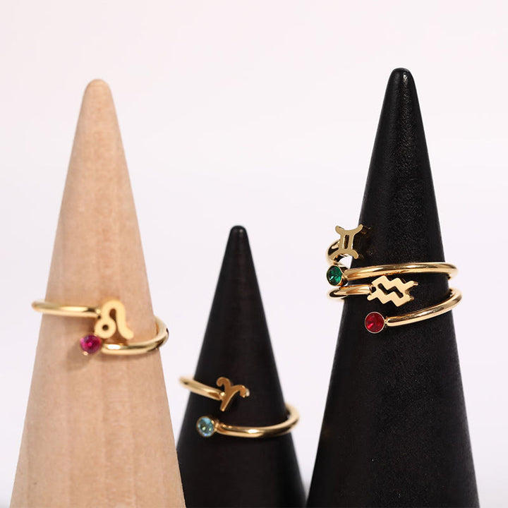 Olivenorma Zodiac Birthstone Gift Card Ring - image 38