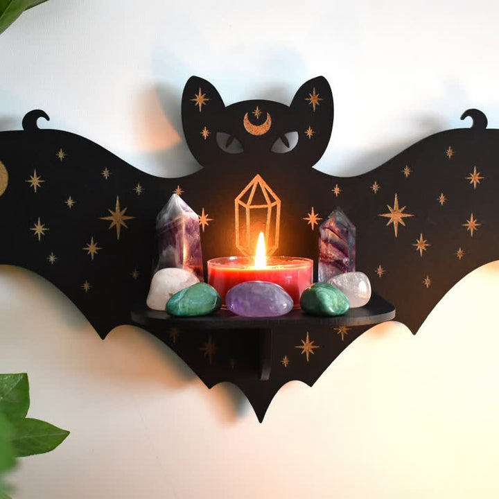 Olivenorma Celestial Bat Altar Crystal Shelf - image 1