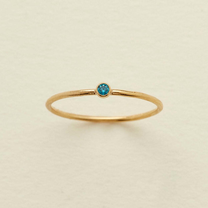 Olivenorma Birthstone 12 Month Birth Slim Ring - image 17