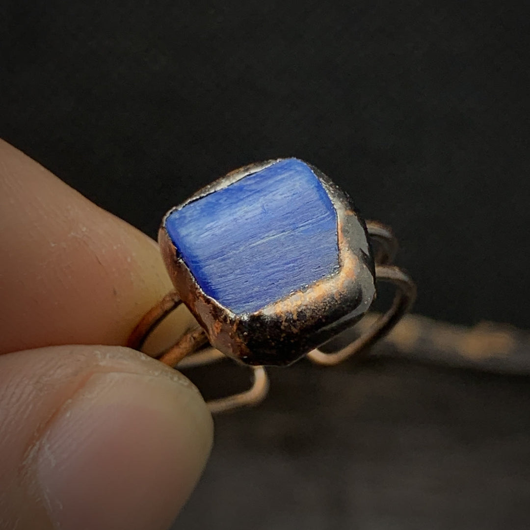 Olivenorma Natural Irregular Raw Stone Twelve Birthstone Adjustable Ring - image 58