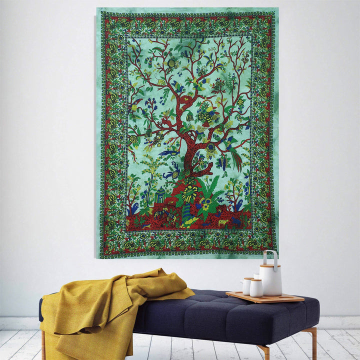 Olivenorma Green Tree Of Life Wall Hanging Psychedelic Tapestry - image 4