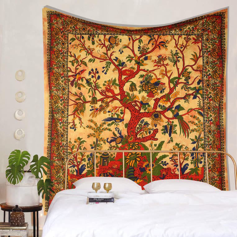 Olivenorma Green Tree Of Life Wall Hanging Psychedelic Tapestry - image 31