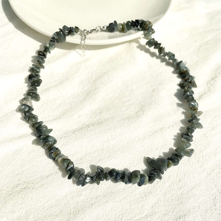 Olivenorma Irregular Shaped Polished Crystal Stone Necklace - image 27