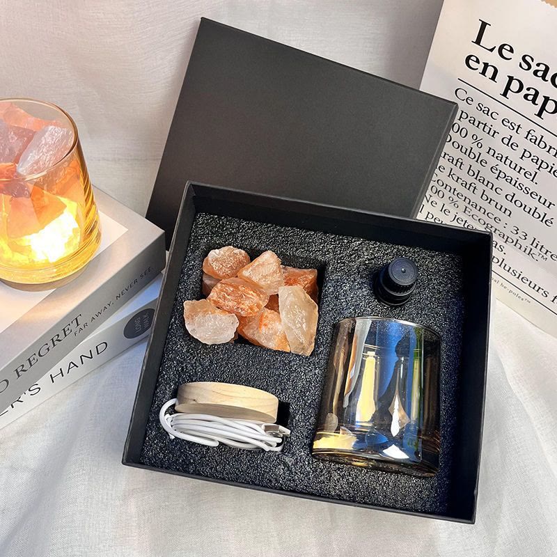Olivenorma Flameless Diffuser Gift Box Crystal Aromatherapy Lamp - image 9
