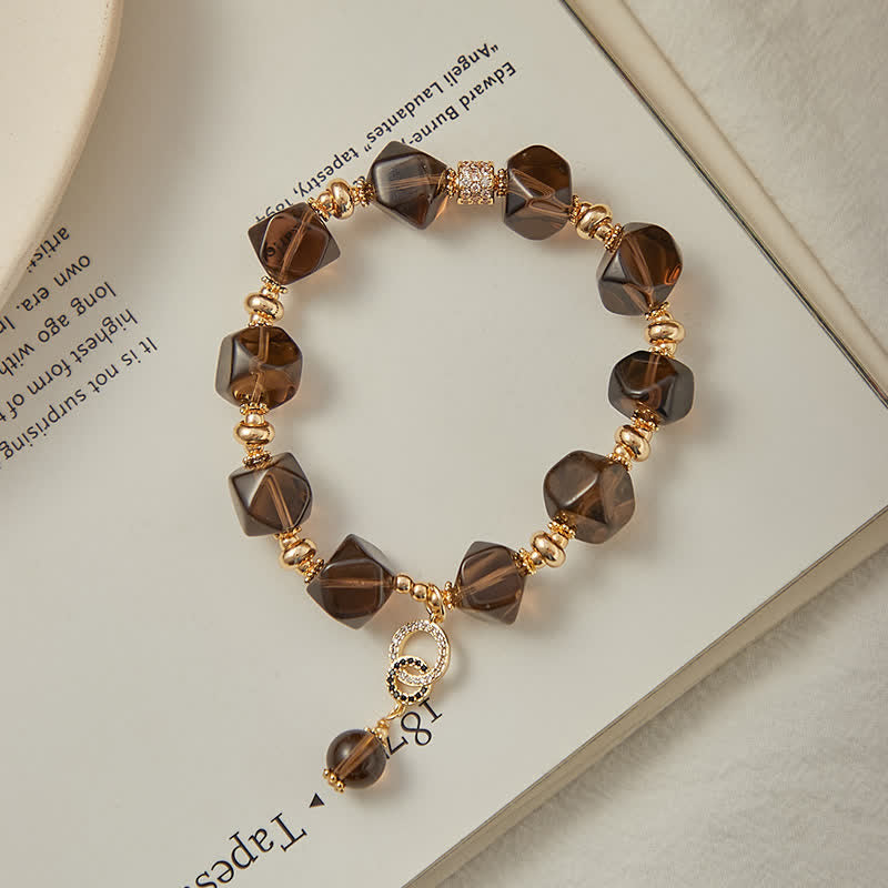 Smoky Quartz Cleaning Gemstone Bracelet - image 2