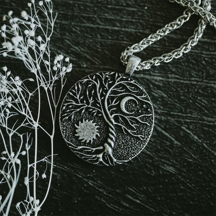 Olivenorma "Riding with the Stars" - Tree of Life with Sun and Moon Necklace - image 3