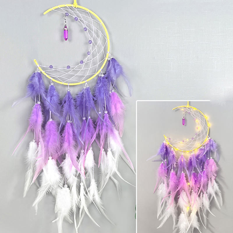 Olivenorma Moon With Blue Topaz Pendan Dream Catcher - image 13