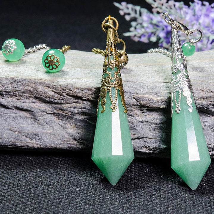 Olivenorma Green Aventurine Energy Balance Pendulum - image 0