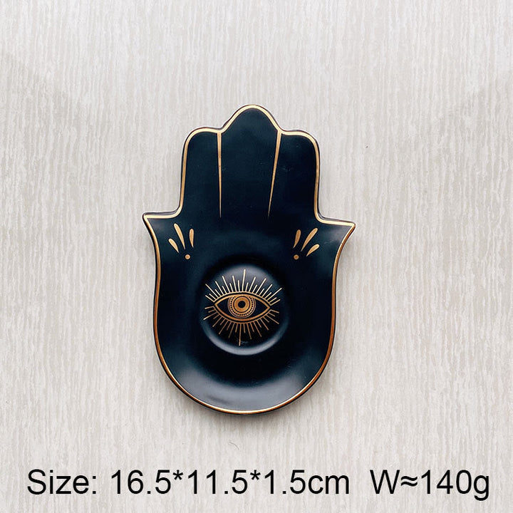 Olivenorma Hamsa Small Tray Evil Eye Jewelry Plate Coaster - image 4