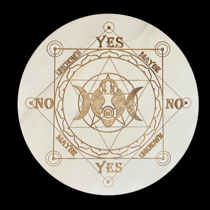 Olivenorma The Wooden Divination Pendulum Game Tarot Card - White - Star Moon - image 19