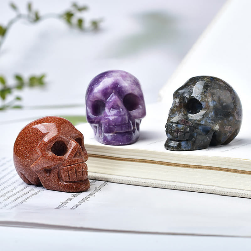Olivenorma Crystal Engraved Skull Crafts Gemstone Decoration - image 48