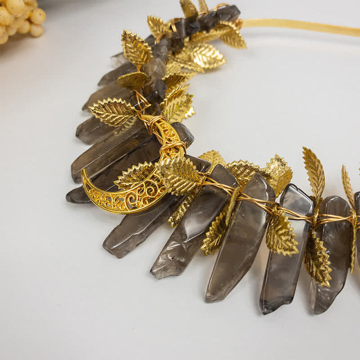 Olivenorma Smoky Quartz Witch Crystal Crown - image 10