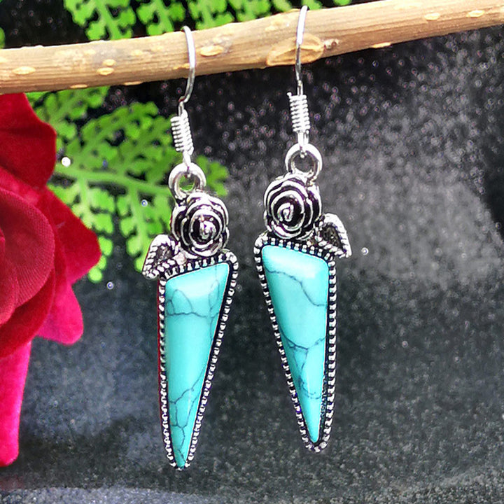 Turquoise Water Droplets Earrings - image 4