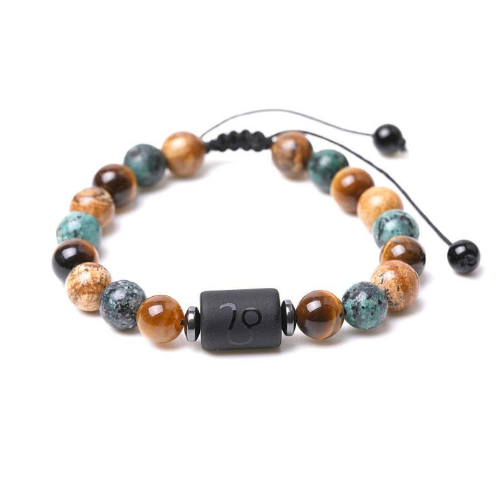 Tiger Eye Picture Jasper Zodiac Bracelet - Leo - image 7