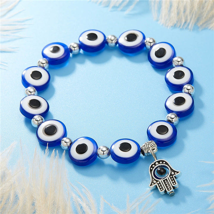 Olivenorma Evil Eye Hamsa Pendant Epoxy Zircon Bracelet - Evil Eye&Hamsa#3 - image 27