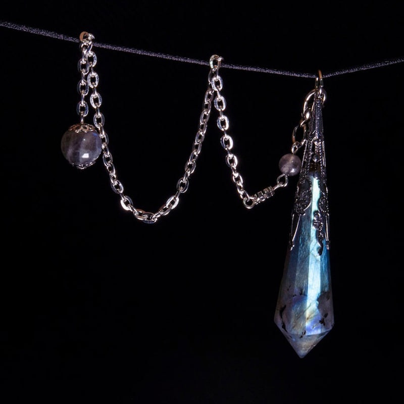 Olivenorma Labradorite Protection Pendulum - image 5