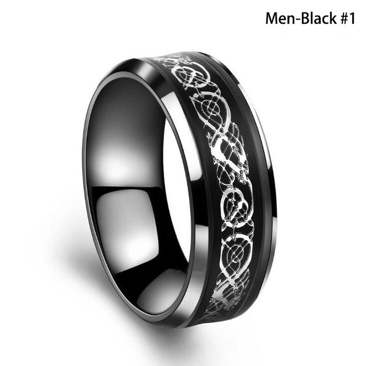Olivenorma For Noble Love Couple Rings - Men-Black#1 - 13 - image 43