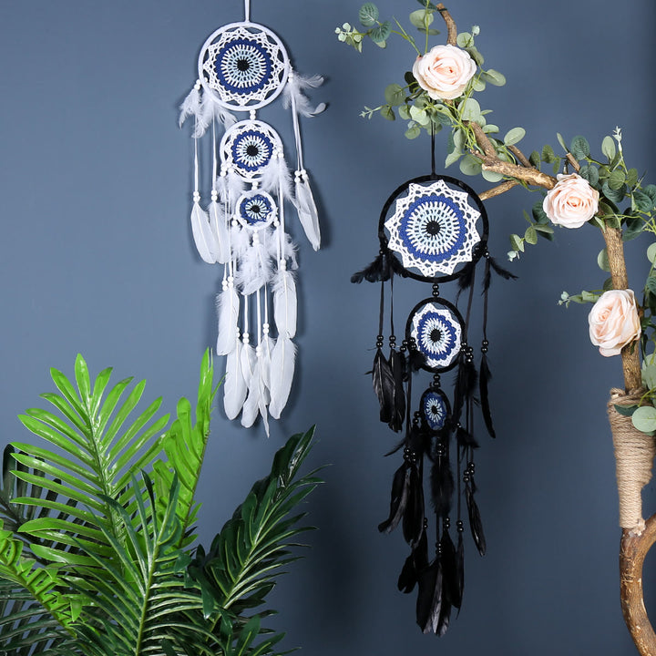 Olivenorma Evil Eye Three Circle Black White Dream Catcher - image 1
