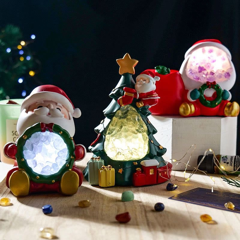 Olivenorma Crystal Gravel Christmas Night Light Home Gemstone Decoration - image 0