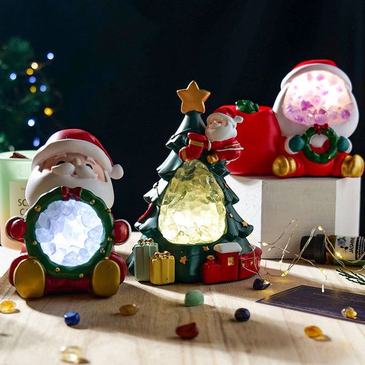 Olivenorma Crystal Gravel Christmas Night Light Home Gemstone Decoration - image 0