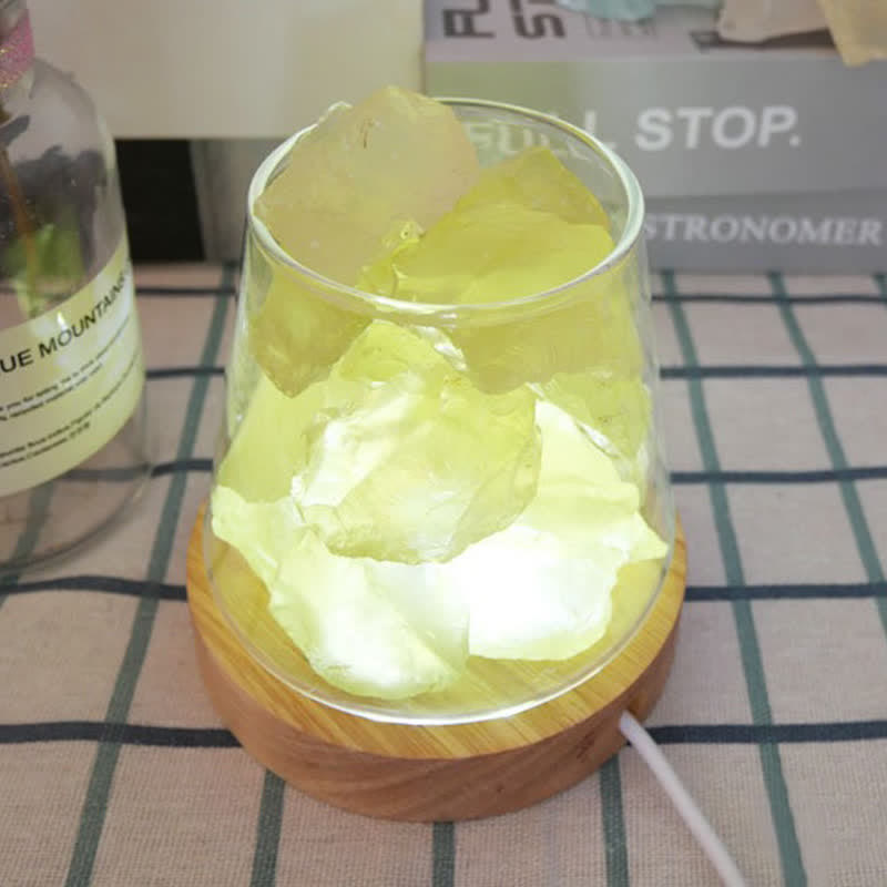 Olivenorma Goblet of Fire Shape Crystal Or Himalayan Pink Salt Lamp - image 21
