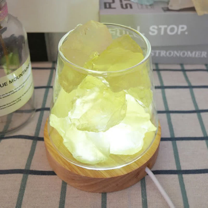 Olivenorma Goblet of Fire Shape Crystal Or Himalayan Pink Salt Lamp - image 21