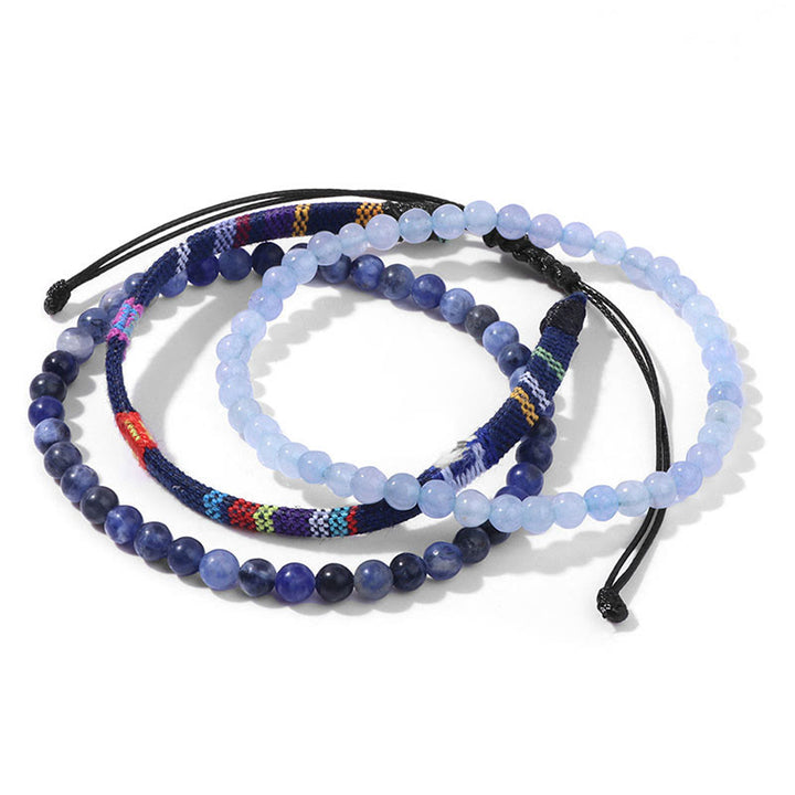 Olivenorma Bohemia Africa Turquoise Crystal Bracelet Set - Sodalite - image 6