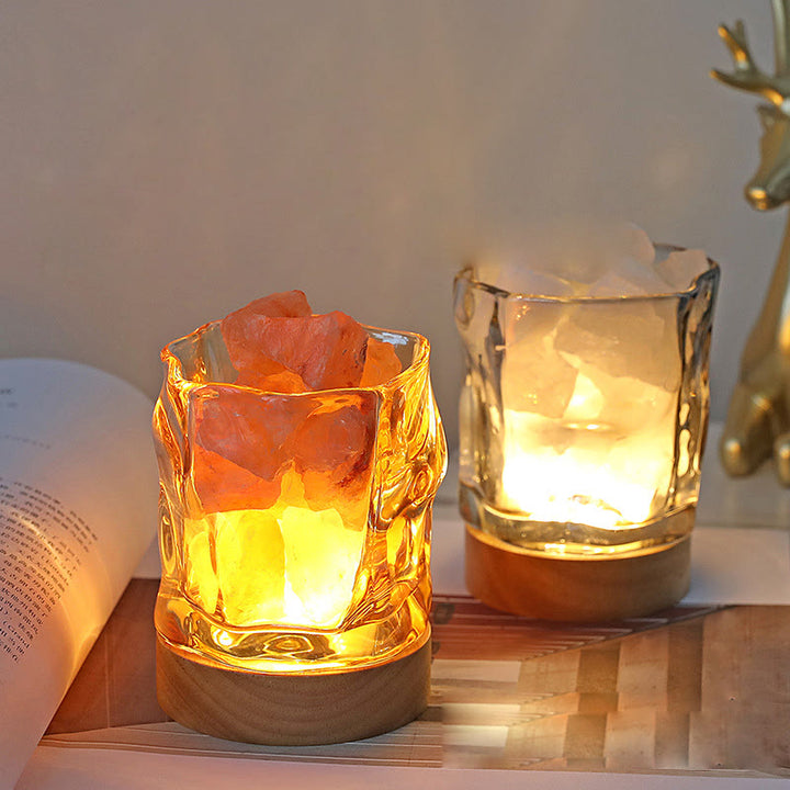 Olivenorma Irregular Glass Stone Essential Oil Crystal Aromatherapy Lamp - image 8