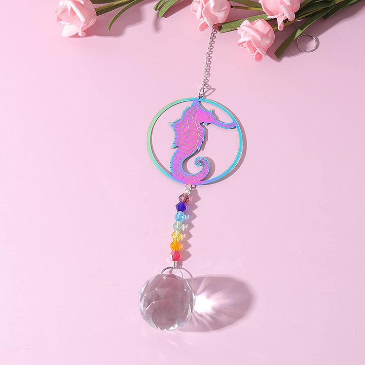 Olivenorma Clear Crystal Hanging Chakra Beads Wind Chime Suncatcher - image 4