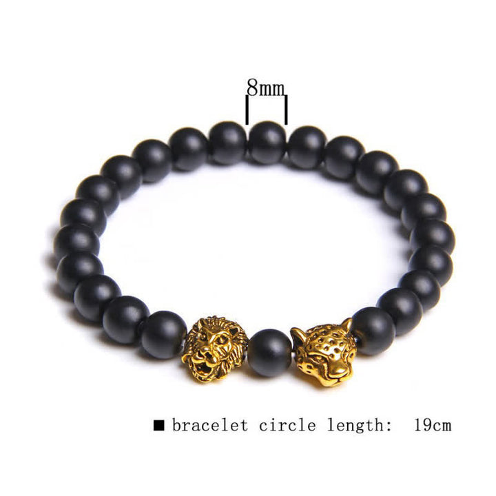Olivenorma Tiger Eye Lion Panther Beads Bracelet - image 13