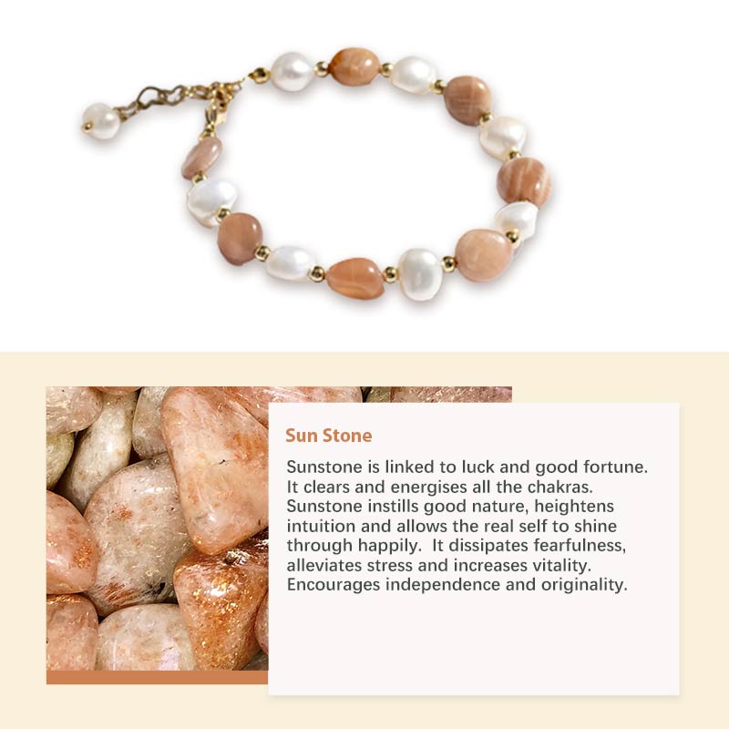 Natural Crystal Pearl Gemstone Bracelet - image 12