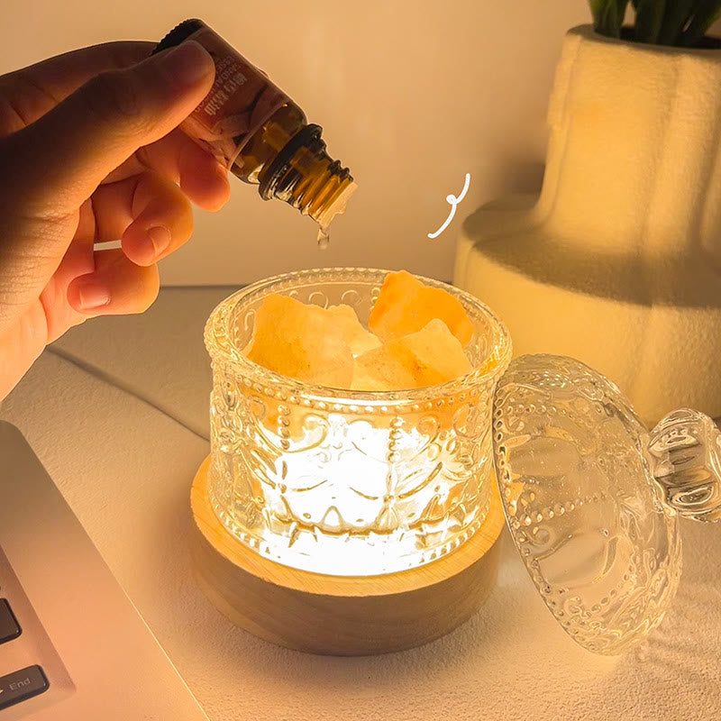 Olivenorma Diffuser Stone Carved Glass Cup Crystal Aromatherapy Lamp - image 15